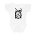 thumbnail image 1 of Inktastic Siberian Husky Sketch Portrait Boys or Girls Baby Bodysuit, 1 of 5