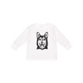thumbnail image 1 of Inktastic Siberian Husky Sketch Portrait Boys or Girls Long Sleeve Toddler T-Shirt, 1 of 5