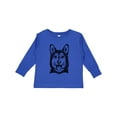 thumbnail image 1 of Inktastic Siberian Husky Sketch Portrait Boys or Girls Long Sleeve Toddler T-Shirt, 1 of 5