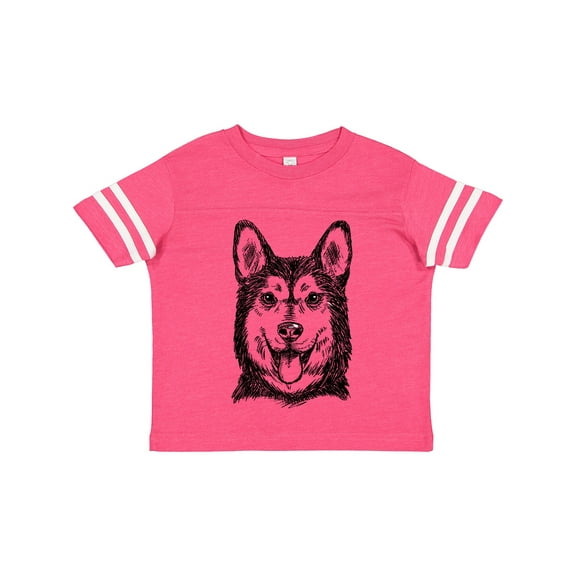 Inktastic Siberian Husky Sketch Portrait Boys or Girls Toddler T-Shirt