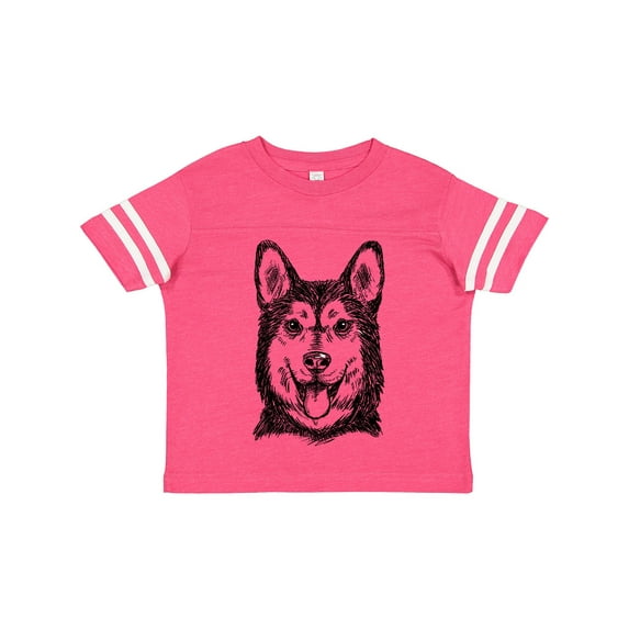 Inktastic Siberian Husky Sketch Portrait Boys or Girls Toddler T-Shirt
