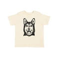 thumbnail image 1 of Inktastic Siberian Husky Sketch Portrait Boys or Girls Toddler T-Shirt, 1 of 5