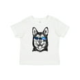 thumbnail image 1 of Inktastic Siberian Husky Sketch Portrait with Sunglasses Boys or Girls Toddler T-Shirt, 1 of 5