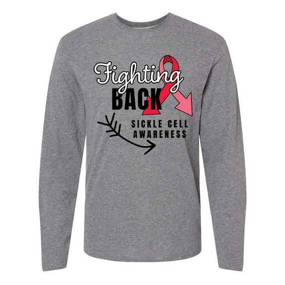 Inktastic Sickle Cell Awareness Fighting Back Long Sleeve T-Shirt