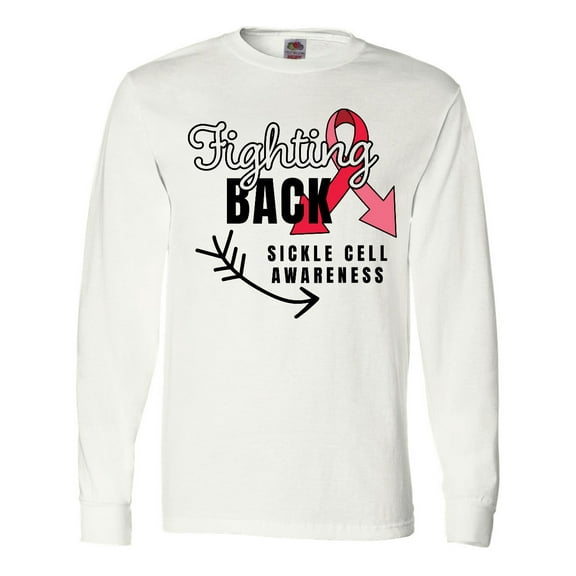 Inktastic Sickle Cell Awareness Fighting Back Long Sleeve T-Shirt