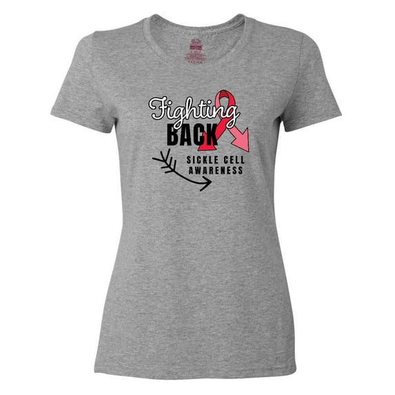 Inktastic Sickle Cell Awareness Fighting Back Women's T-Shirt