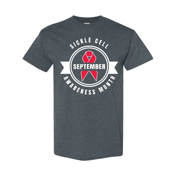 Inktastic Sickle Cell Awareness Month September with Red Ribbon T-Shirt