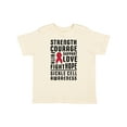 thumbnail image 1 of Inktastic Sickle Cell Awareness Strength Courage and Support Boys or Girls Toddler T-Shirt, 1 of 5
