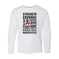 thumbnail image 1 of Inktastic Sickle Cell Awareness Strength Courage and Support Long Sleeve Youth T-Shirt, 1 of 5