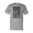 thumbnail image 1 of Inktastic Sickle Cell Awareness Strength Courage and Support T-Shirt, 1 of 5