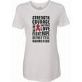 thumbnail image 1 of Inktastic Sickle Cell Awareness Strength Courage and Support Women's T-Shirt, 1 of 5