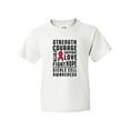 thumbnail image 1 of Inktastic Sickle Cell Awareness Strength Courage and Support Youth T-Shirt, 1 of 5