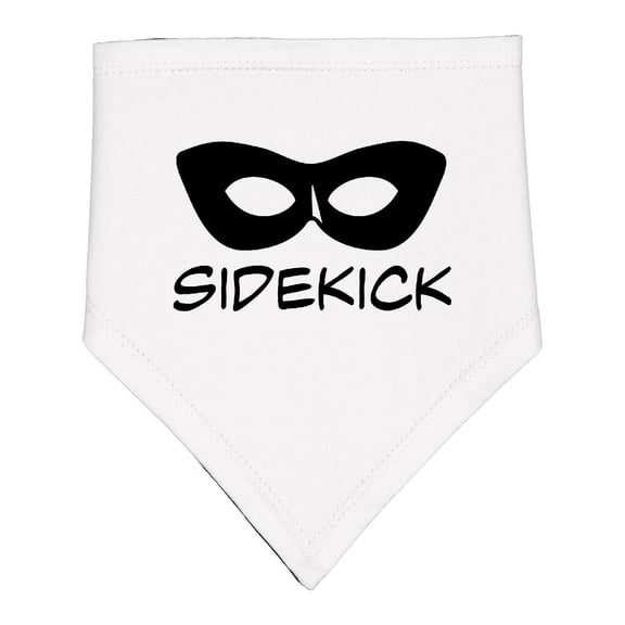 Inktastic Sidekick Kids Superhero Mask Baby Bandana Bib
