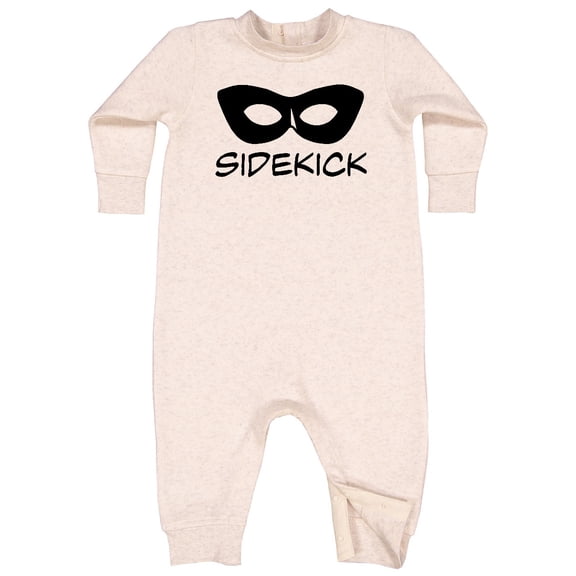 Inktastic Sidekick Kids Superhero Mask Baby Fleece Romper