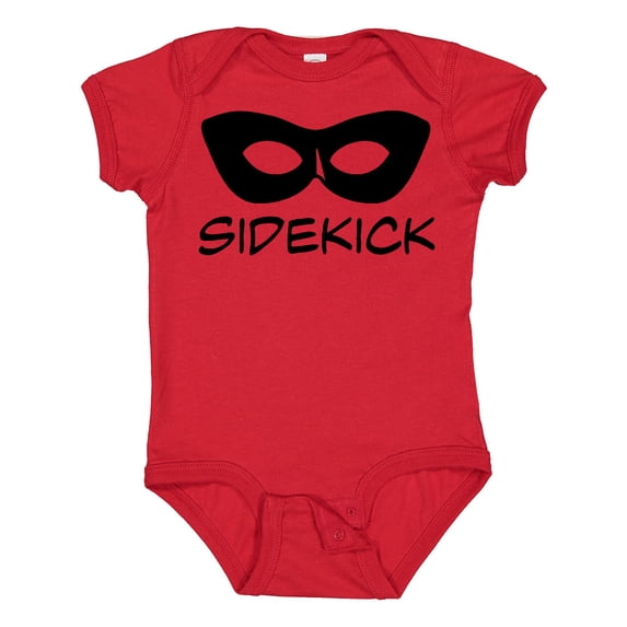 Inktastic Sidekick Kids Superhero Mask Boys or Girls Baby Bodysuit