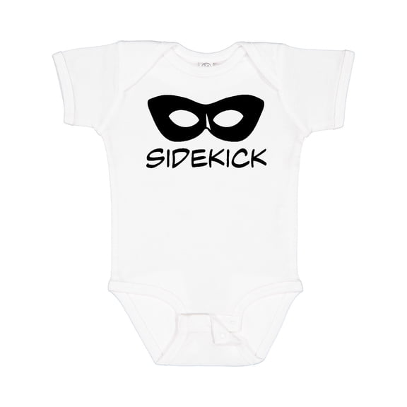 Inktastic Sidekick Kids Superhero Mask Boys or Girls Baby Bodysuit