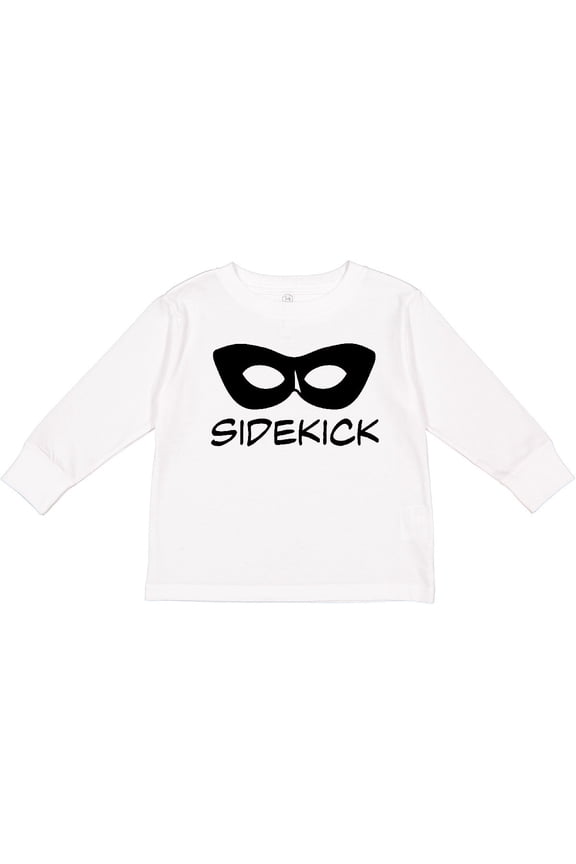 Sidekick Kids Superhero Mask Boys or Girls Long Sleeve Toddler T-Shirt
