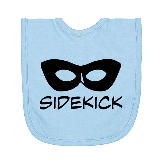 Inktastic Sidekick Kids Superhero Mask Newborn Bib