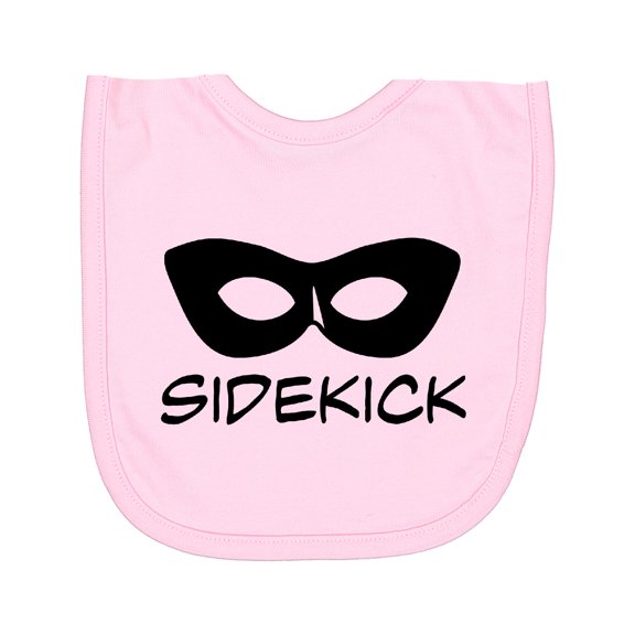 Inktastic Sidekick Kids Superhero Mask Newborn Bib