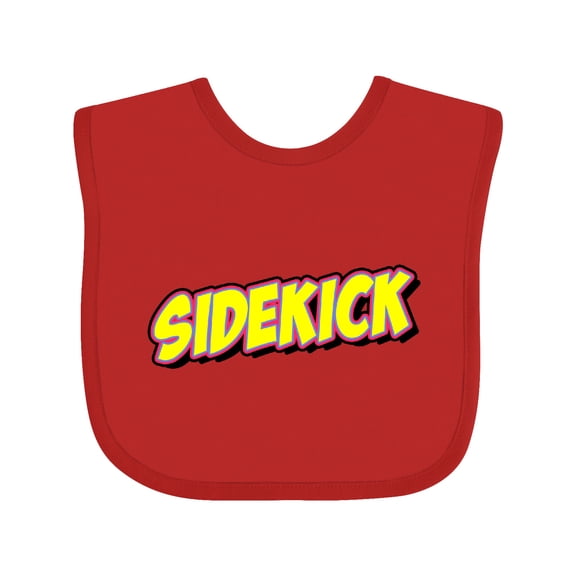 Inktastic Sidekick for Fathers Day Boys or Girls Baby Bib