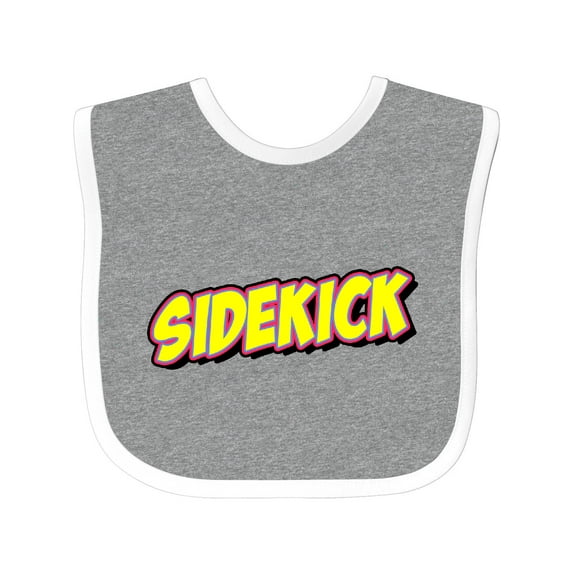 Inktastic Sidekick for Fathers Day Boys or Girls Baby Bib