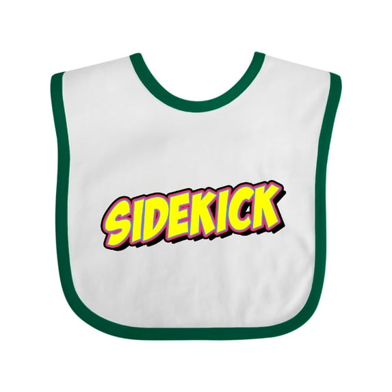 Inktastic Sidekick for Fathers Day Boys or Girls Baby Bib