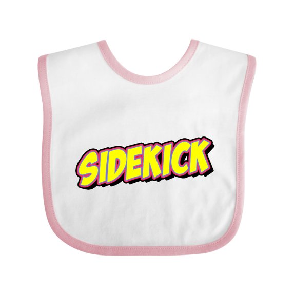 Inktastic Sidekick for Fathers Day Boys or Girls Baby Bib