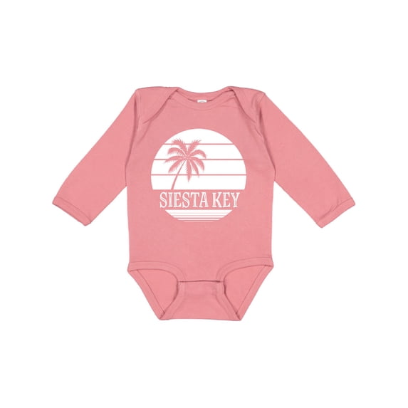 Inktastic Siesta Key Florida Beach Trip Boys or Girls Long Sleeve Baby Bodysuit