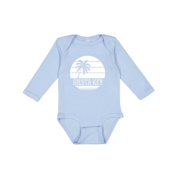 Inktastic Siesta Key Florida Beach Trip Boys or Girls Long Sleeve Baby Bodysuit