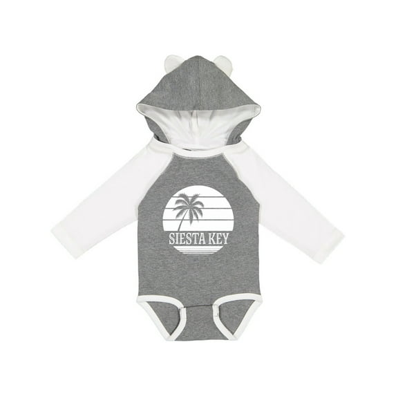 Inktastic Siesta Key Florida Beach Trip Boys or Girls Long Sleeve Baby Bodysuit