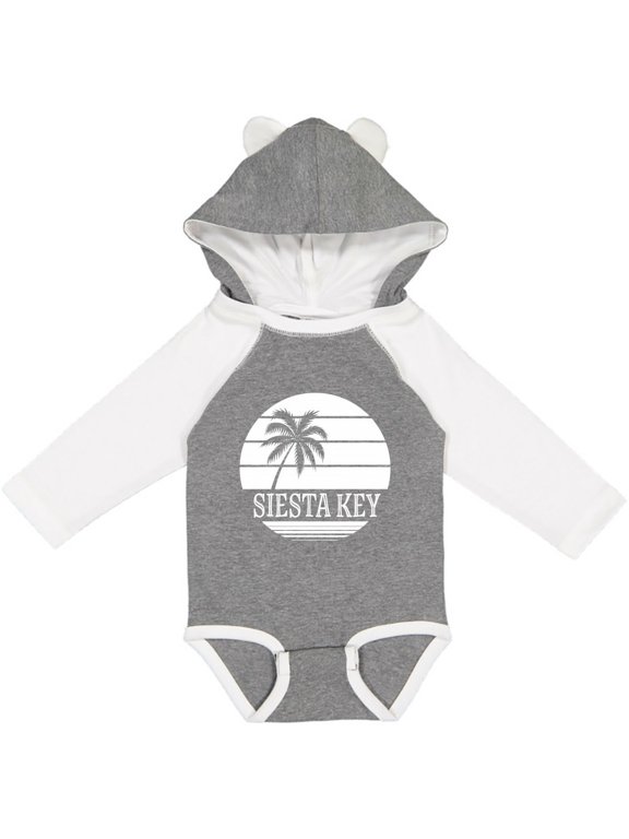 Inktastic Siesta Key Florida Beach Trip Boys or Girls Long Sleeve Baby Bodysuit