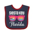 thumbnail image 1 of Inktastic Siesta Key Florida Beach Trip Girls Baby Bib, 1 of 4
