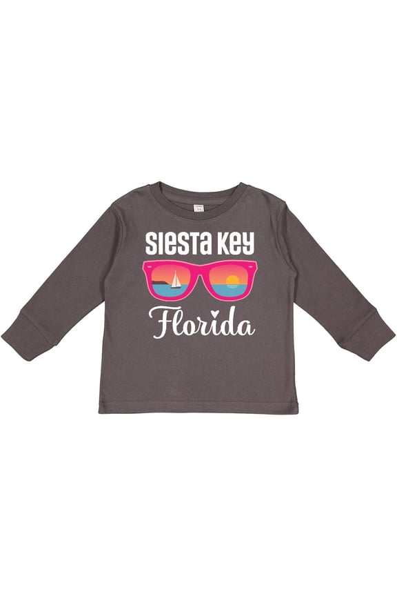 Siesta Key Florida Beach Trip Girls Long Sleeve Toddler T-Shirt