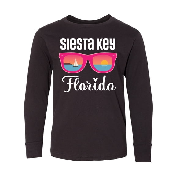 Inktastic Siesta Key Florida Beach Trip Long Sleeve Youth T-Shirt