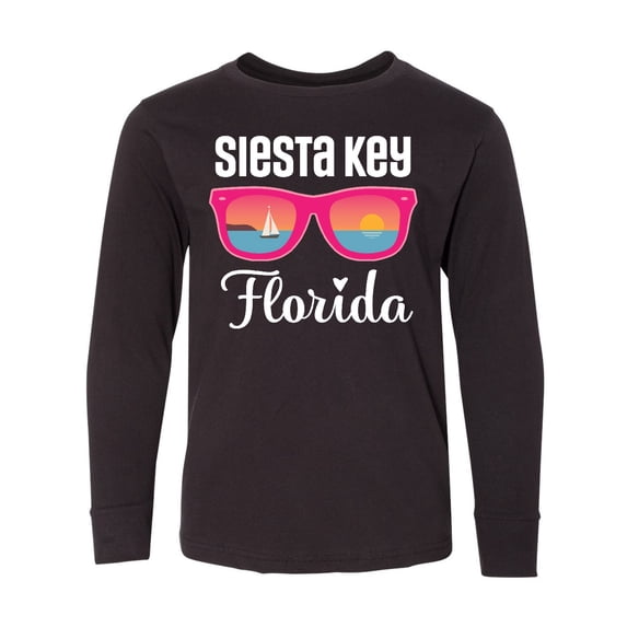 Inktastic Siesta Key Florida Beach Trip Long Sleeve Youth T-Shirt
