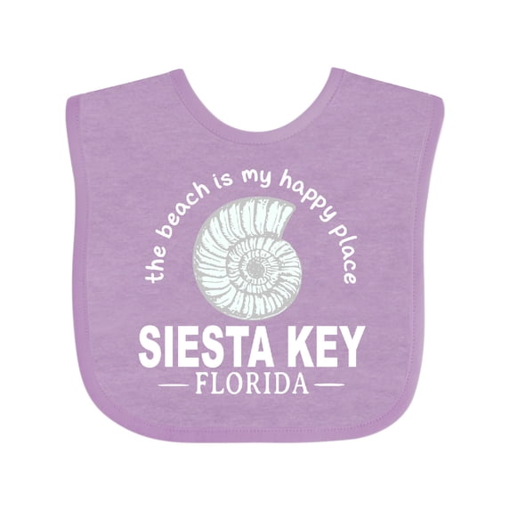 Inktastic Siesta Key Florida Beach Vacation Boys or Girls Baby Bib