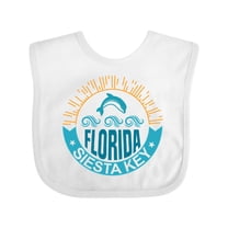 Inktastic Siesta Key Florida Beach Vacation Boys or Girls Baby Bib