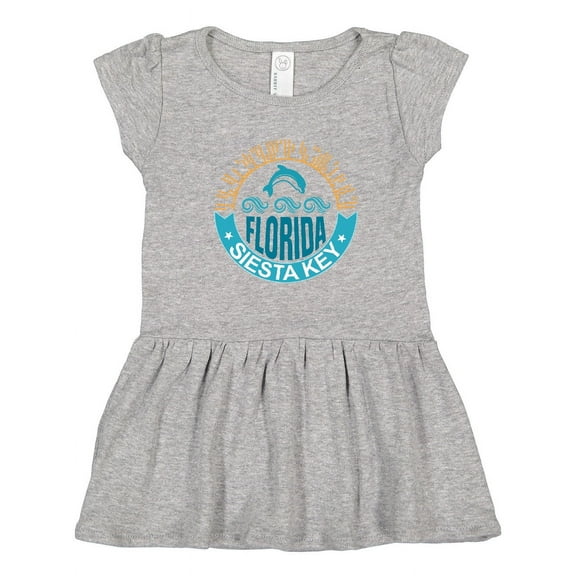 Inktastic Siesta Key Florida Beach Vacation Girls Toddler Dress