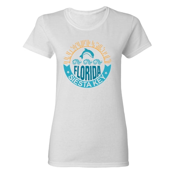 Inktastic Siesta Key Florida Beach Vacation Women's T-Shirt