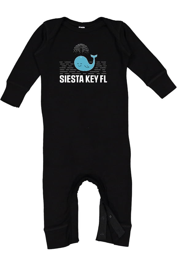 Siesta Key Florida Cute Sea Baby Romper Coveralls