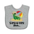 thumbnail image 1 of Inktastic Siesta Key Florida Summer Vacation Girls Baby Bib, 1 of 4