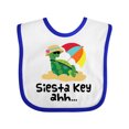 thumbnail image 1 of Inktastic Siesta Key Florida Summer Vacation Girls Baby Bib, 1 of 4