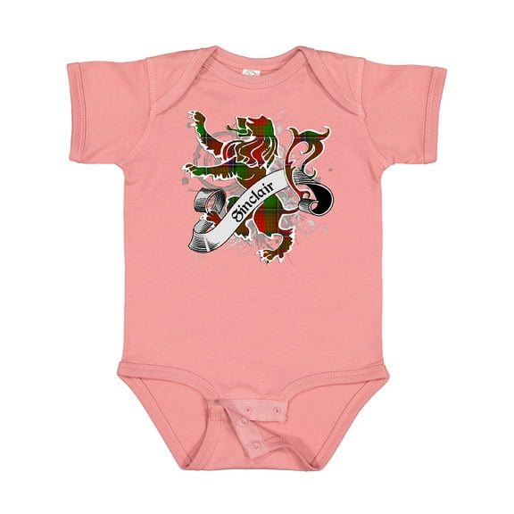 Inktastic Sinclair Tartan Lion Boys or Girls Baby Bodysuit