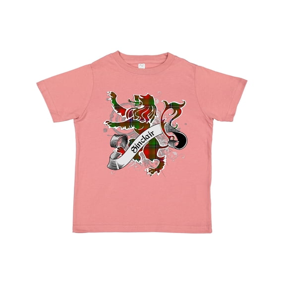 Inktastic Sinclair Tartan Lion Boys or Girls Toddler T-Shirt