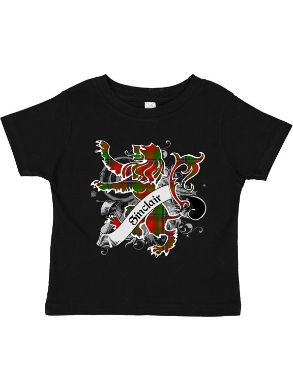 Sinclair Tartan Lion Boys or Girls Toddler T-Shirt
