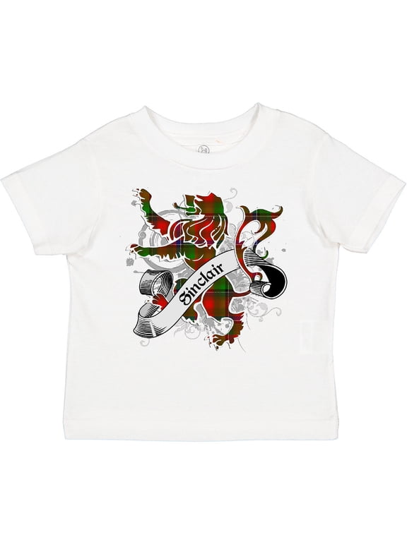 Sinclair Tartan Lion Boys or Girls Toddler T-Shirt