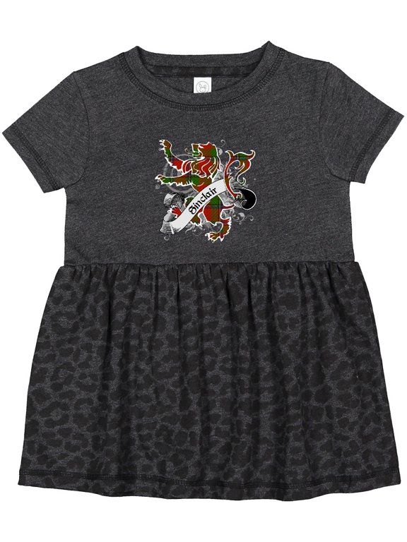 Sinclair Tartan Lion Girls Baby Dress