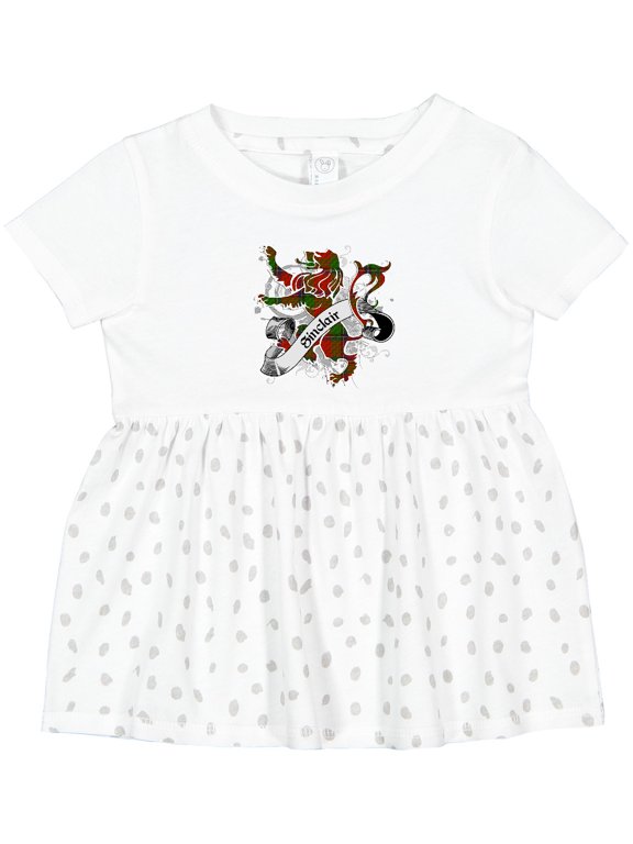Sinclair Tartan Lion Girls Baby Dress