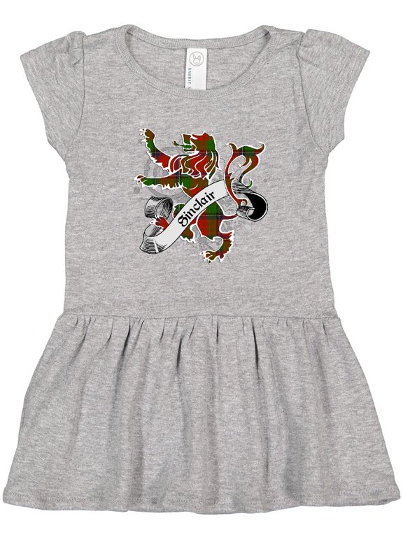 Sinclair Tartan Lion Girls Toddler Dress