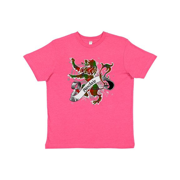 Inktastic Sinclair Tartan Lion Youth T-Shirt